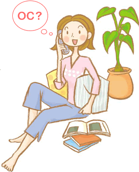 OC? 女性のイラスト